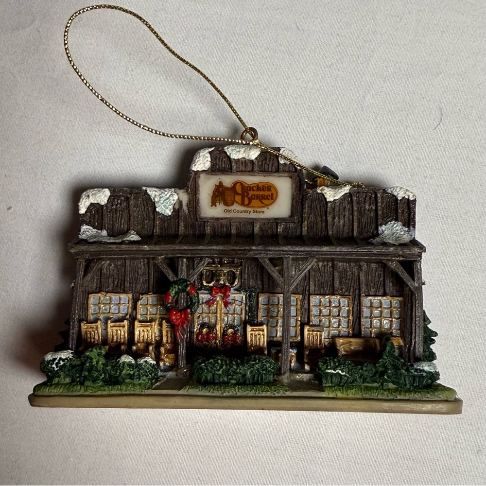 VTG 2005 Cracker Barrel Old Country Store Front Christmas Ornament EUC